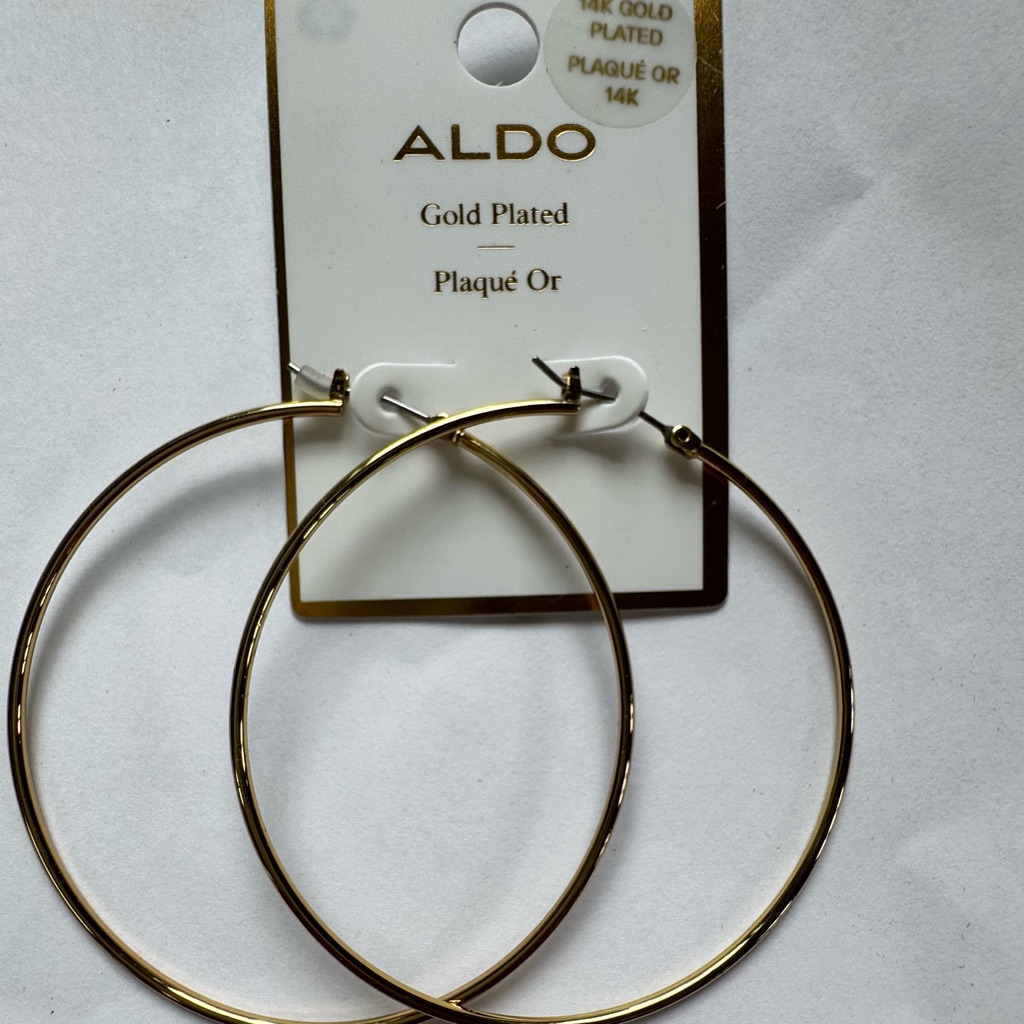 Aldo Gold Plated Hoop Earrings
